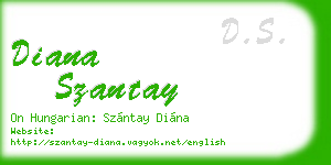 diana szantay business card